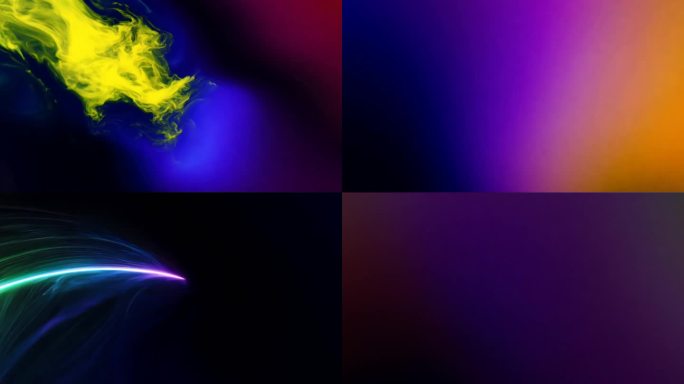 渐变 叠加 色彩跳跃 动态表现 深邃画面