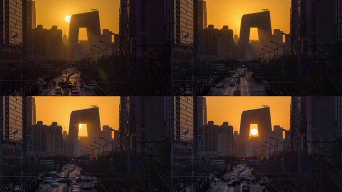 8K-北京央视大楼悬日