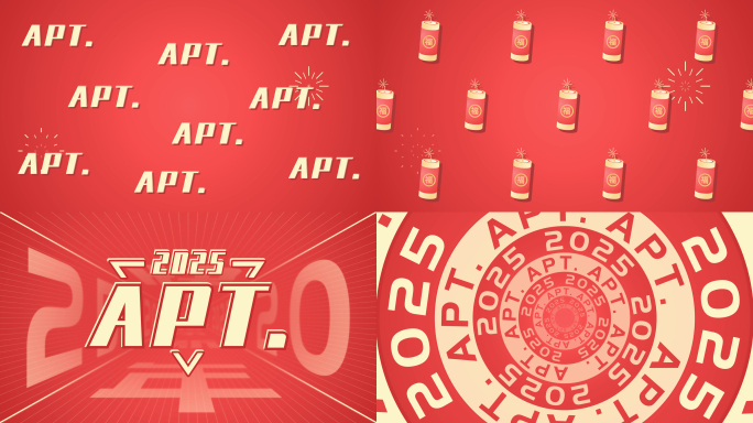 APT.春节版完整歌曲配乐卡点视频背景