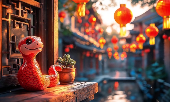 跨年元旦新春蛇年大吉 2025团圆看烟花