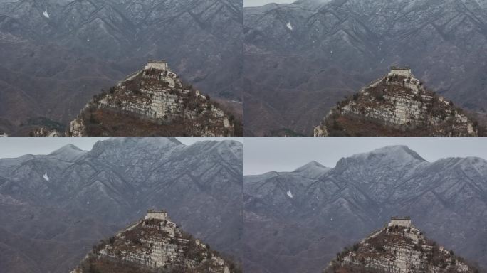 险峻的古长城烽火台