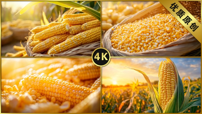 农作物秋收农业丰收玉米丰收