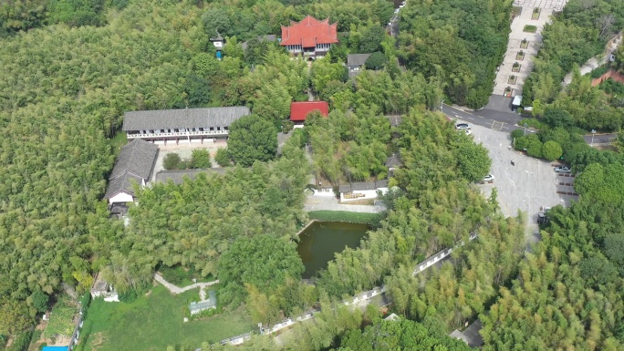 4k南京地标江北新区风景求雨山航拍视频