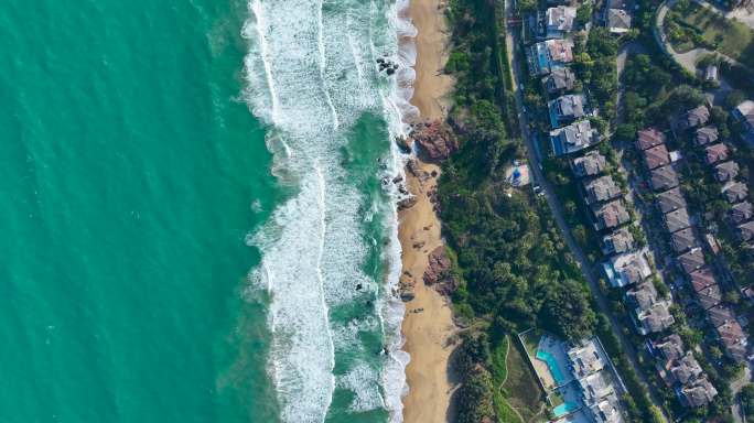 海南富力湾最美公路航拍