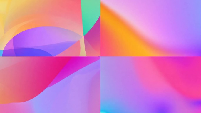 明快 色调 渐变跳跃 背景平滑 视觉动感