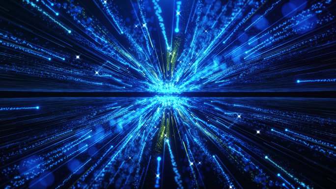 4K全息粒子穿梭背景素材