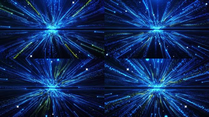 4K全息粒子穿梭背景素材