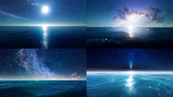 月光  星辰  大海   海面月光