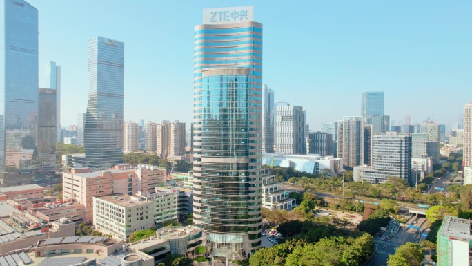 5K 航拍深圳南山ZTE中兴大厦