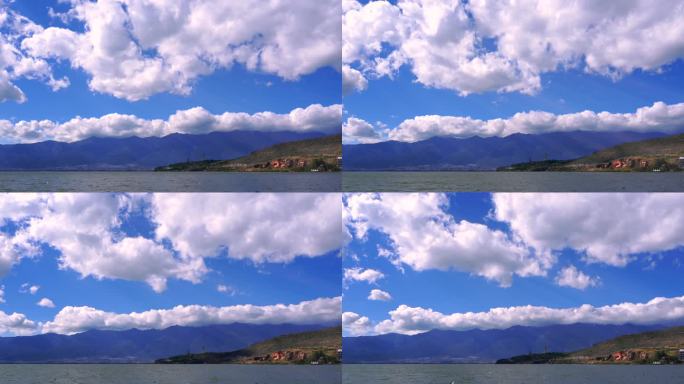 云南大理苍山洱海云海延时