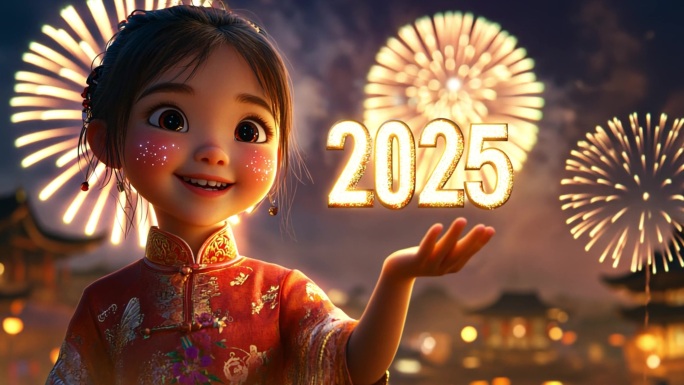 2025春节元旦新年除夕跨年蛇年新年快乐