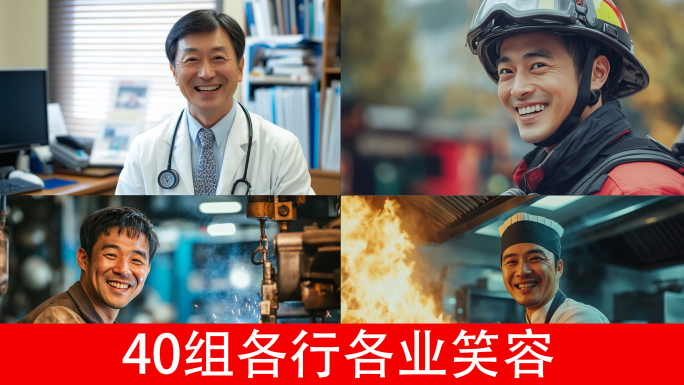 各行各业笑容40组各行业笑容