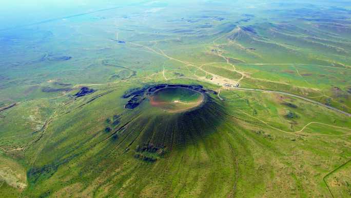 【合集】内蒙古乌兰察布乌兰哈达火山航拍