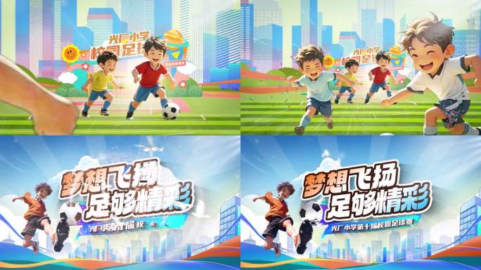 少儿足球片头15秒