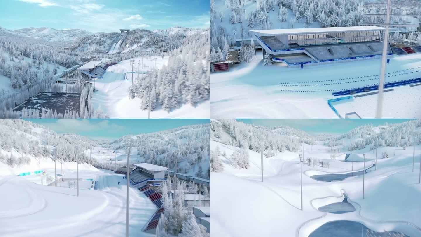 冬奥会 雪景 射击场 崇礼