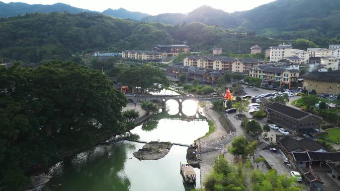 航拍福建漳州南靖县云水瑶景区