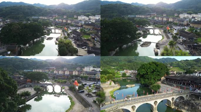 航拍福建漳州南靖县云水瑶景区