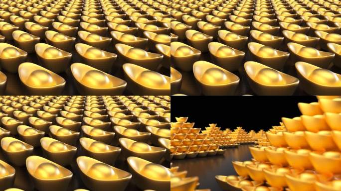 金元宝 财富 金山银山