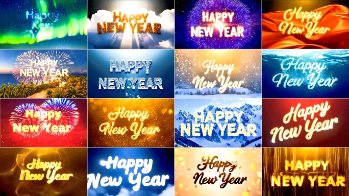 新年快乐片头片尾跨年2025倒计时金蛇年