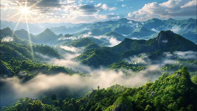 森林阳光大自然植物昆虫风景风光ai素材原