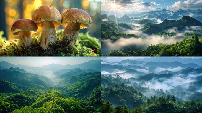 森林阳光大自然植物昆虫风景风光ai素材原