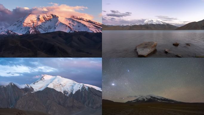 【4K】新疆南疆自然风光星空延时