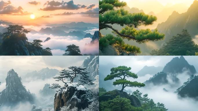 黄山迎客松
