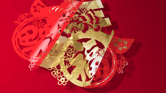 国风国潮2025蛇年新春祝福片头视频模板