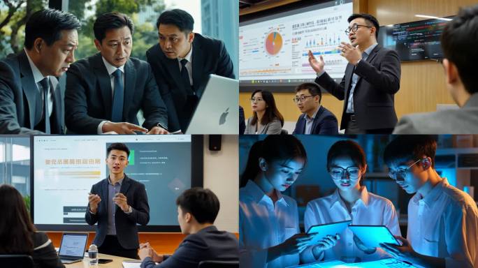 公司开会会议讨论展望未来团队合作