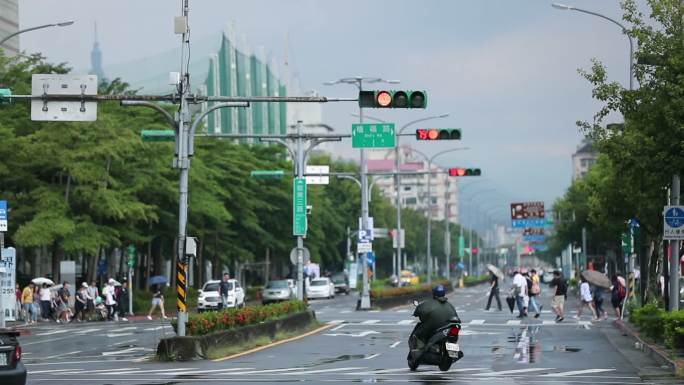 中国台湾城市旅游街景人文
