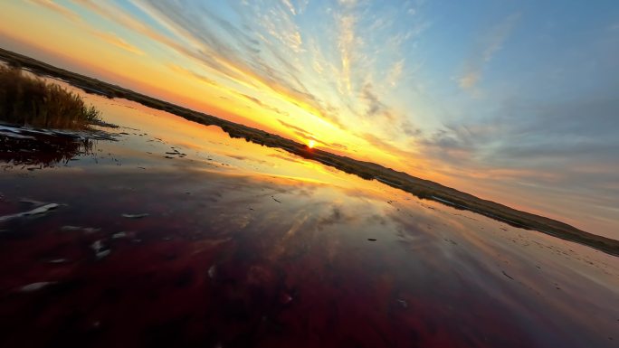 阿拉善夕阳穿越机