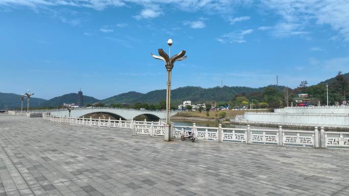 航拍广东省韶关市曲江区南华禅寺、秋天