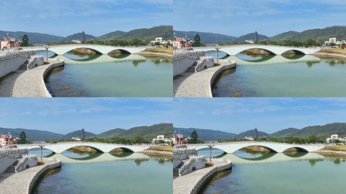 航拍广东省韶关市曲江区南华禅寺、秋天