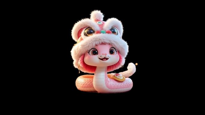 蛇年吉祥物（4K带通道）
