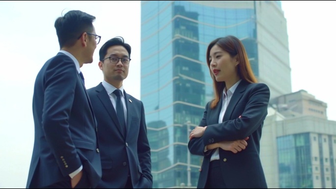 商务合作 商务洽谈 签约 合作握手 鼓掌