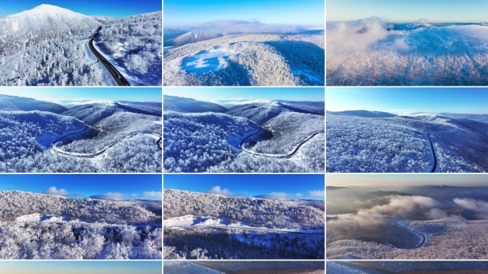 亚雪公路冬季自然风光