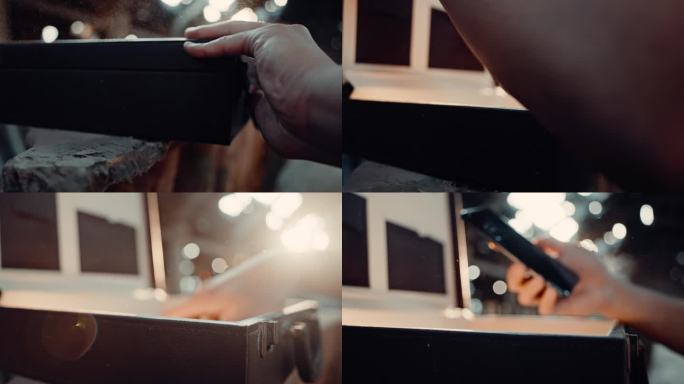 打开宝箱公文箱