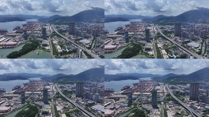 俯瞰海滨城市