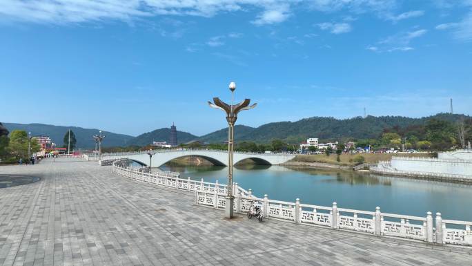 航拍广东省韶关市曲江区南华禅寺、秋天