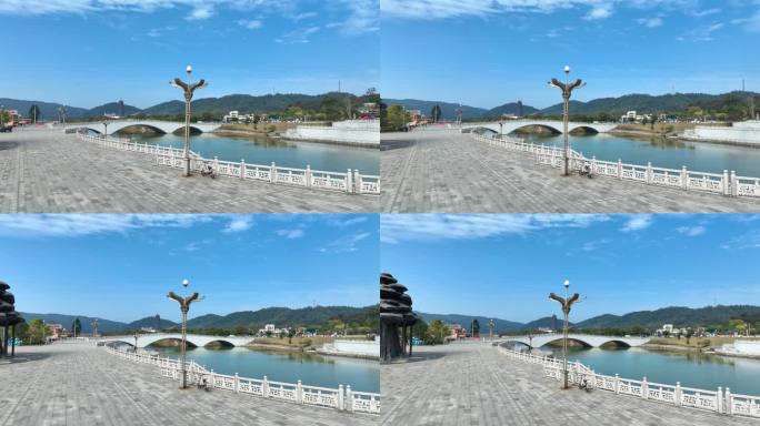 航拍广东省韶关市曲江区南华禅寺、秋天