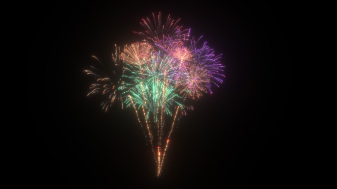 烟花透明通道4K