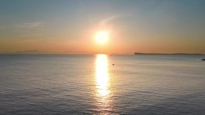 海滩夕阳风景素材