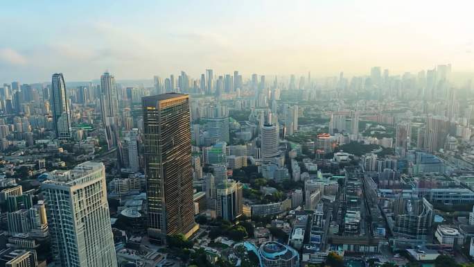 印度尼西亚雅加达街景航拍延时