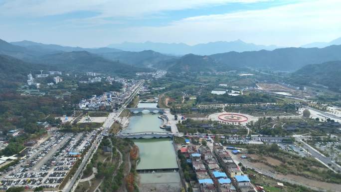 航拍广东省韶关市曲江区南华禅寺万佛宝塔