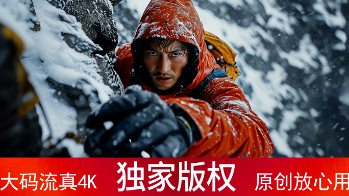 勇攀高峰 团队协作 攀登雪山