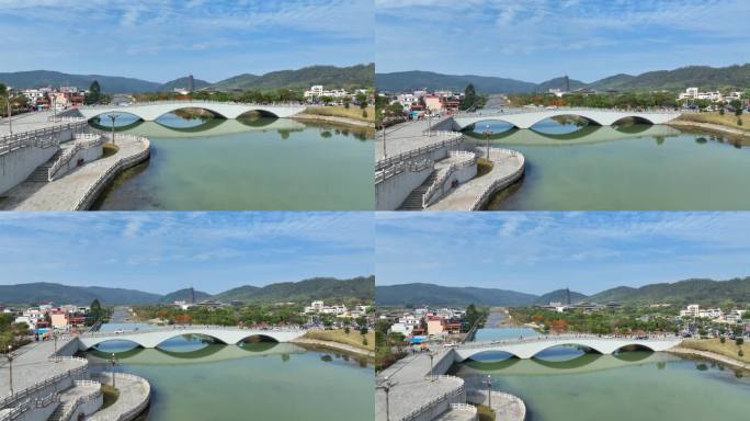 航拍广东省韶关市曲江区南华禅寺、秋天