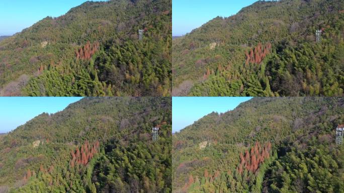 航拍湖南长沙浏阳大围山景区