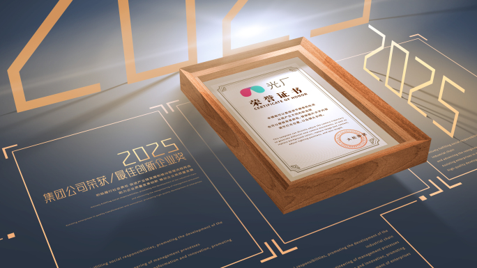高端荣誉证书专利ae模板