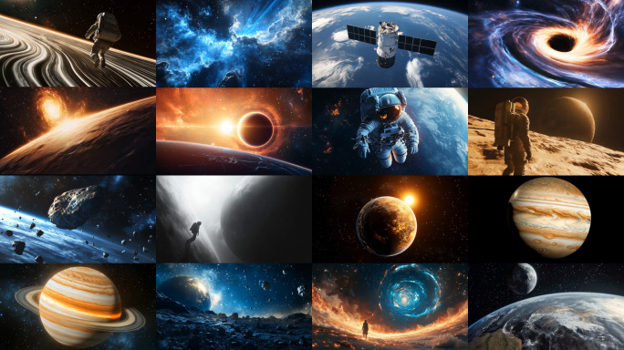 宇宙星空星云太空银河地球星球黑洞宇航员