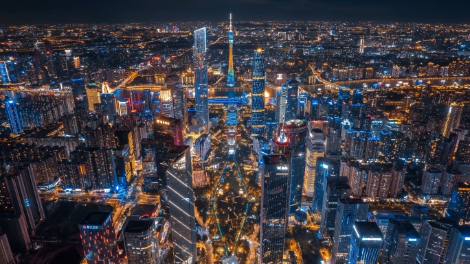 广州夜景，广州